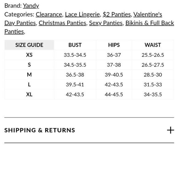 Yandy Lace Cheeky Panties - Picture 5 of 5